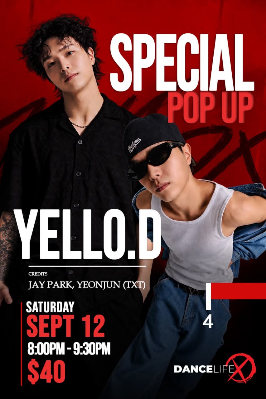 YELLO.D Special Pop-Up — Saturday September 12, 8:00-9:30PM, $40