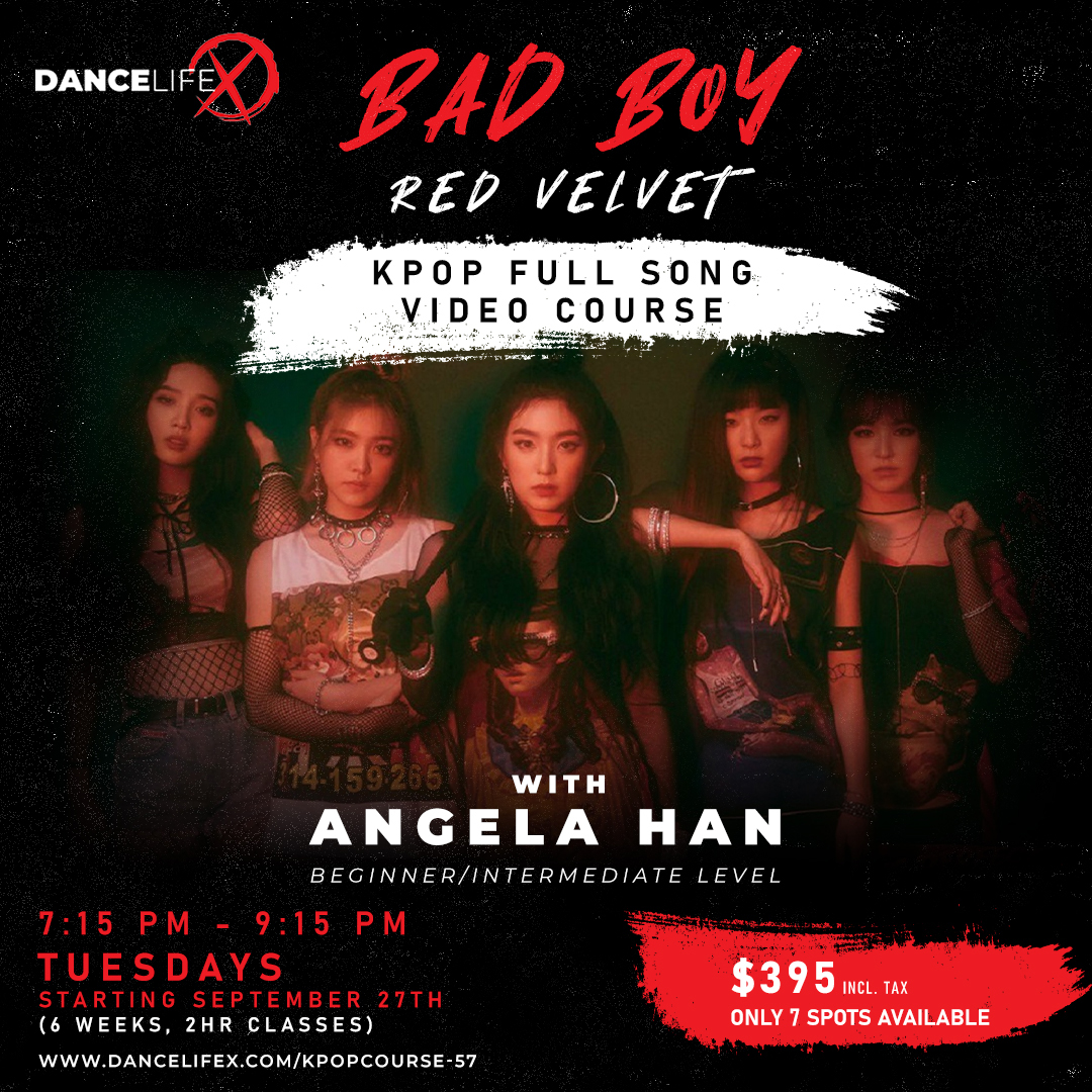 KPOP Full Song Course "Bad Boy" by Red Velvet DanceLifeX Centre The Best Dance Classes in