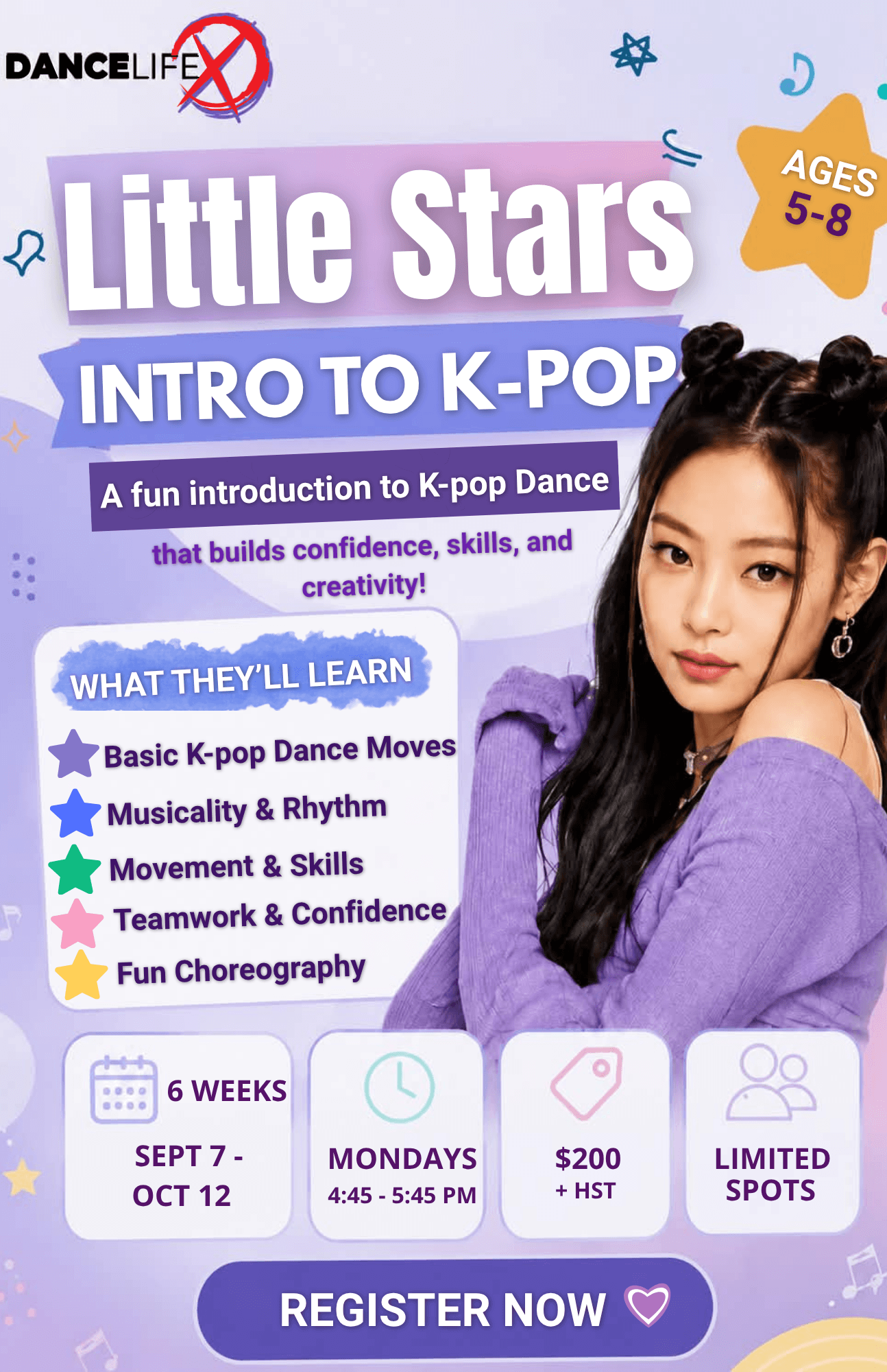 Little Stars — Intro to K-Pop, ages 5 to 8