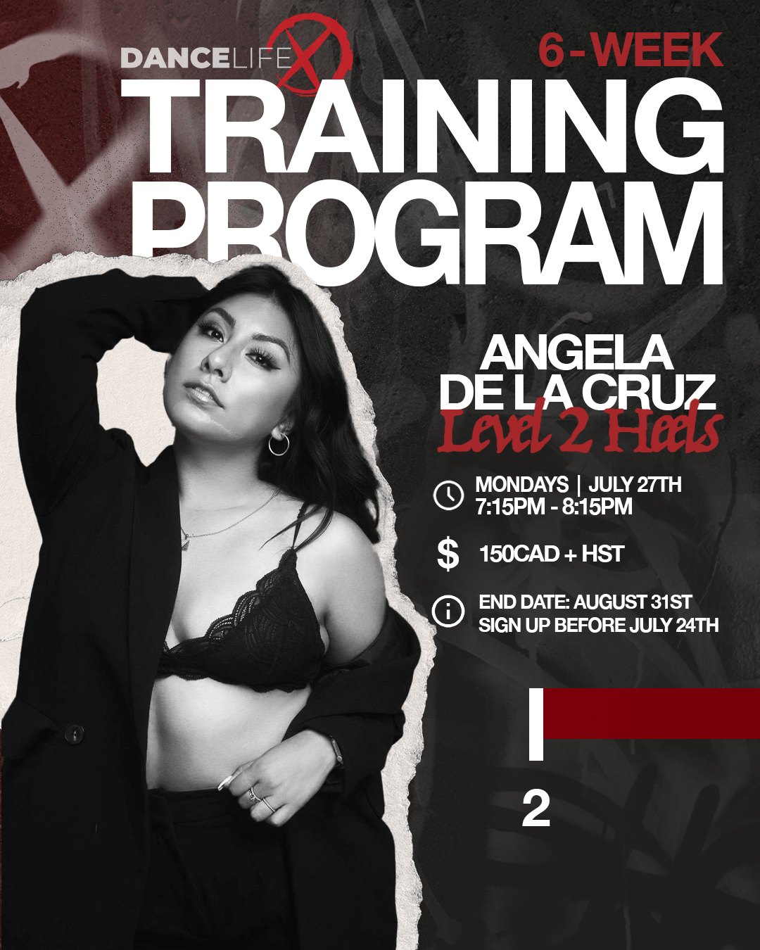 Angela De La Cruz Level 2 Heels Training